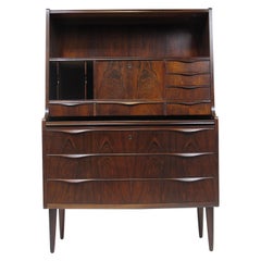 Danish Brazilian Rosewood Secretary Desk