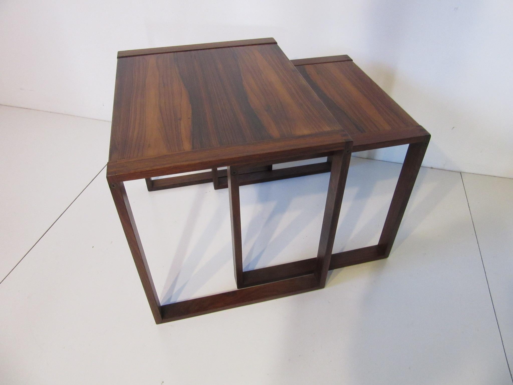 Danish Brazilian Rosewood Side Tables 1