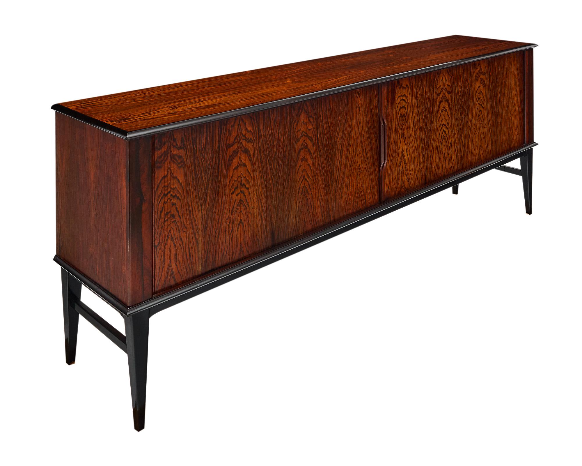 Mid-Century Modern Danish Brazilian Rosewood Sideboard by Arne Vodder For Sale