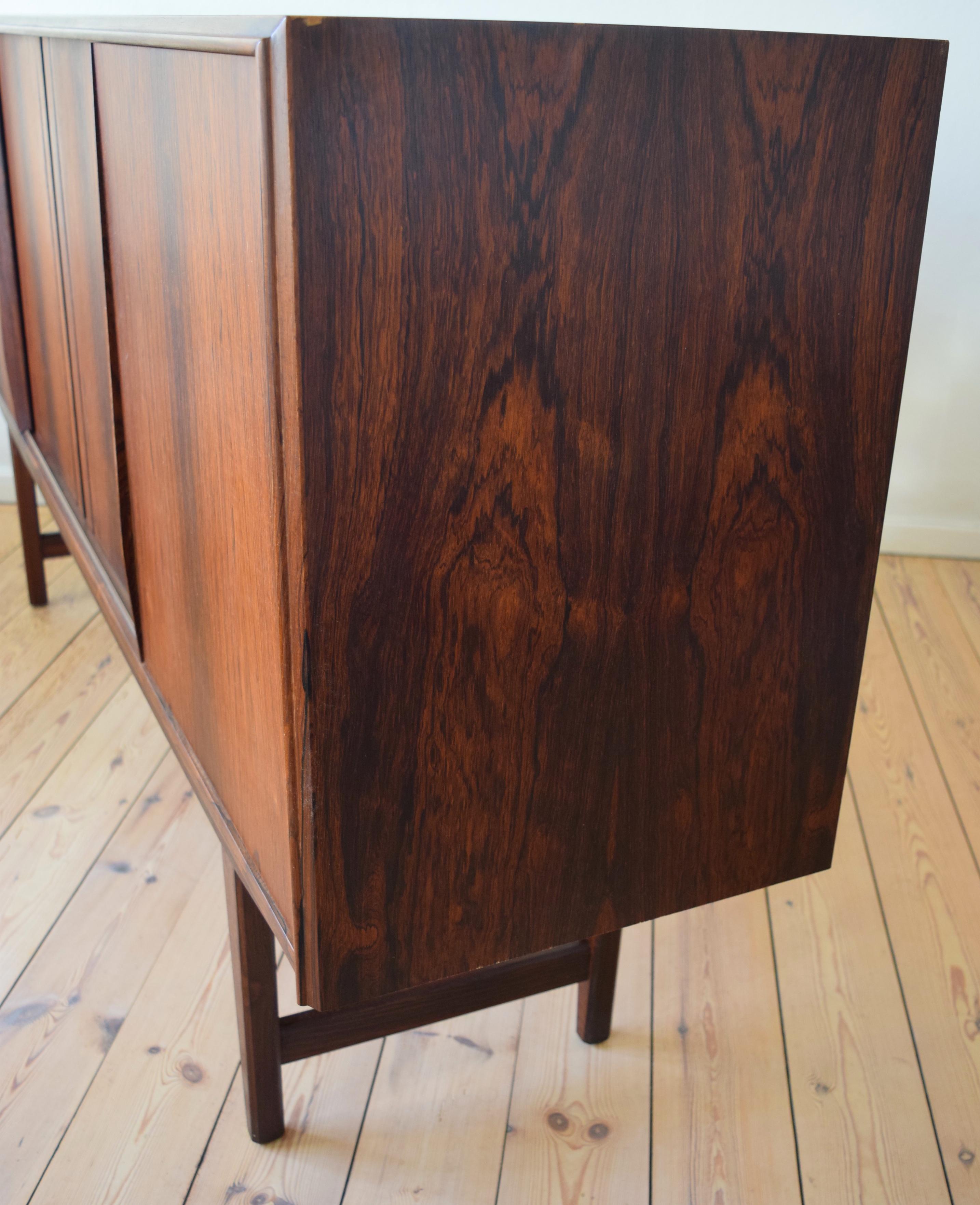 Danish Brazilian Rosewood Sideboard by E.W. Bach for Sejling Skabe, 1960s For Sale 3