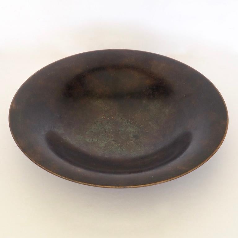 Danish Bronze Pedestal Bowl by Holger Fridericias for Ildfast, Circa 1930 In Good Condition In London, GB