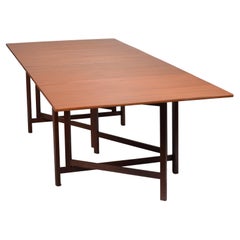 Mesa de comedor danesa Bruno Mathsson Gateleg "Maria Flap" de teca, Dinamarca c 1965
