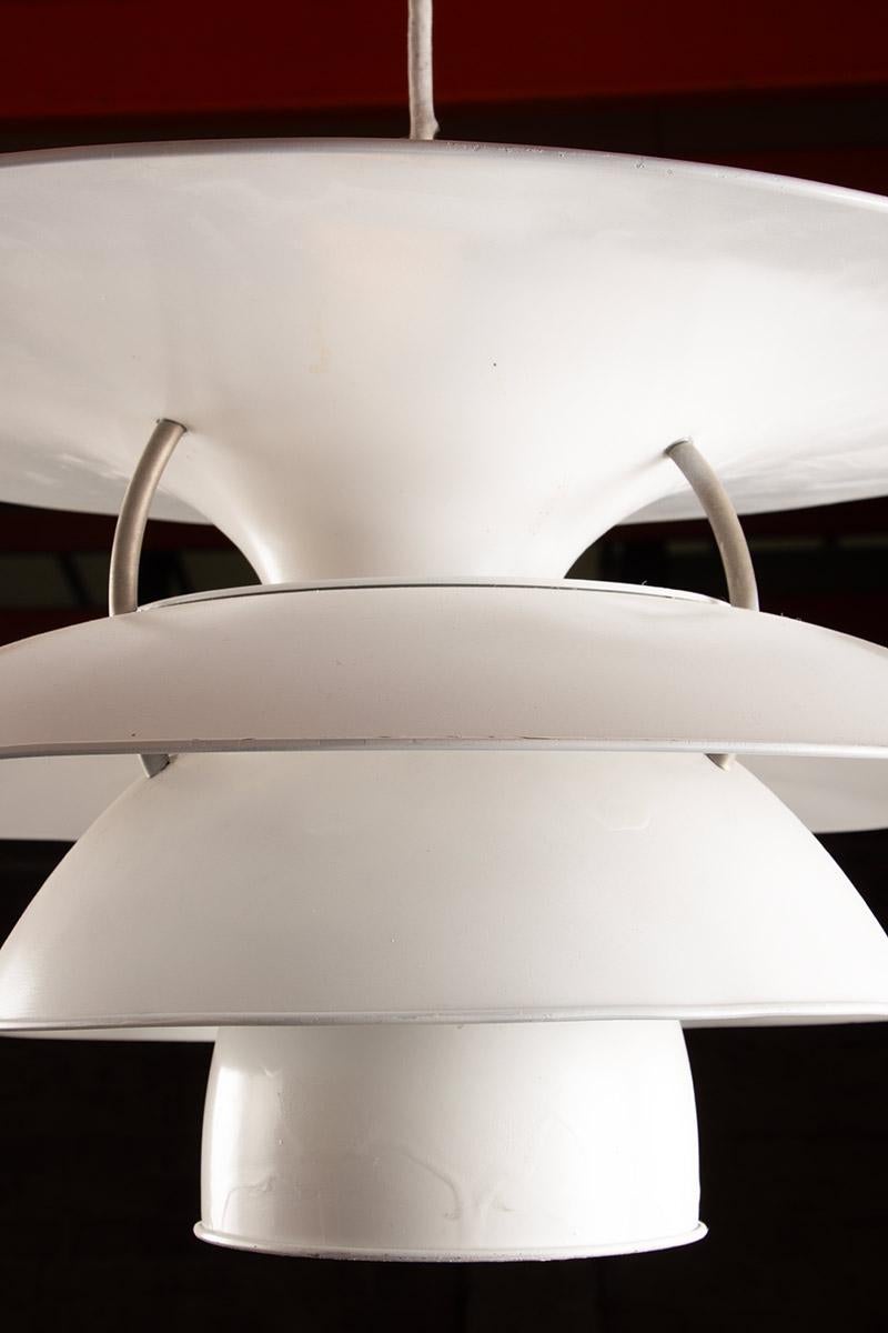 Danish brushed metal pendant light, 