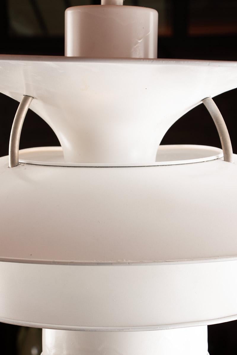 Danish brushed metal pendant light, 