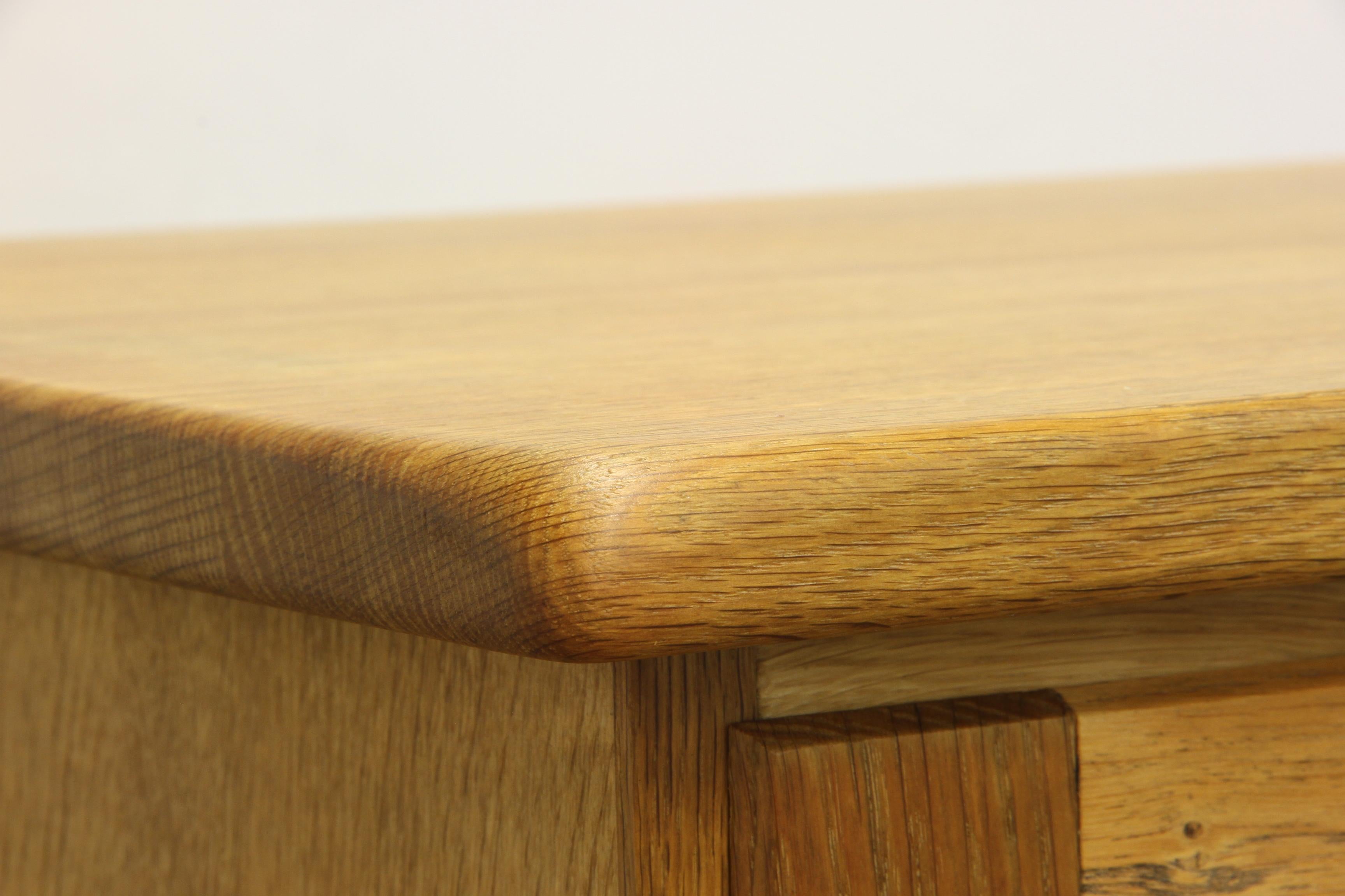 Danish Brutalist Light Oak Low Sideboard 1960/70s For Sale 14