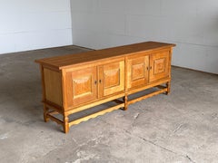 Danish Brutalist Low Sideboard by Henning Kjærnulf for Nyrup Møbelfabrik, 1960s