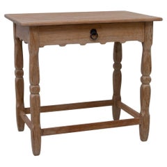 Danish Brutalist Oak Bedside table in Kjærnulf Style, 1960s.
