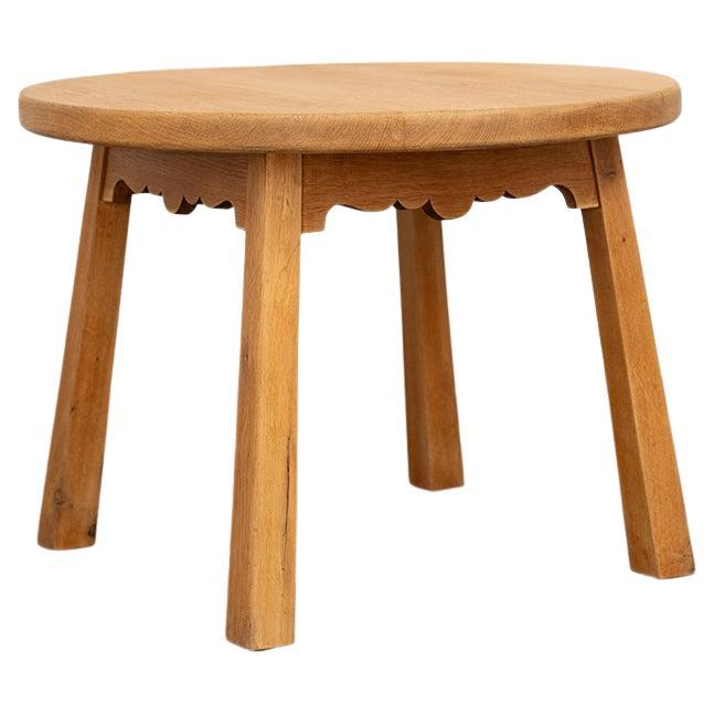 Table d
appoint danoise en chêne brutaliste en vente