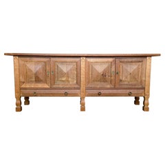 Danish Brutalist Oak Sideboard by Danish Cabinetmaker, 1960s