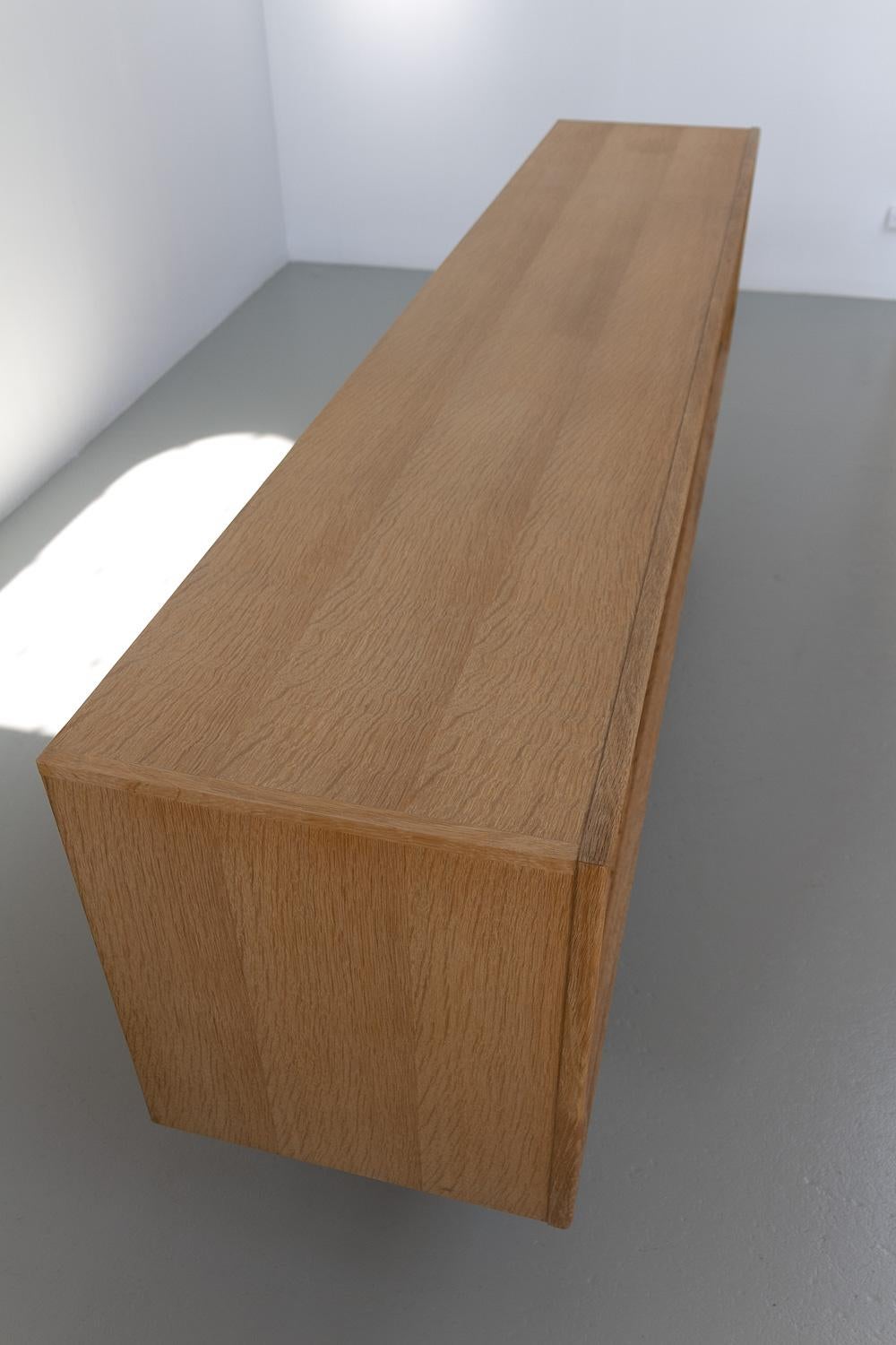 Danish Brutalist Oak Sideboard by Henning Kjærnulf for Nyrup Møbelfabrik, 1960s. For Sale 2