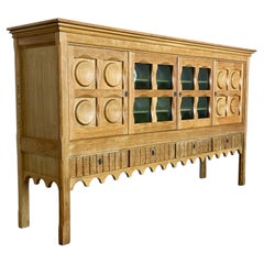 Danish Brutalist Oak Sideboard, Henning Kjærnulf, Nyrup Møbelfabrik, 1960s