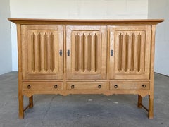 Danish Brutalist Oak Sideboard / Highboard, 1960