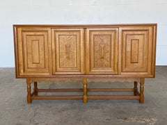 Danish Brutalist Oak Sideboard, Style of Henning Kjærnulf, 1960s