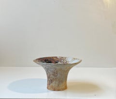 Danish Brutalist Stoneware Vase by Conny Walther, 1970s