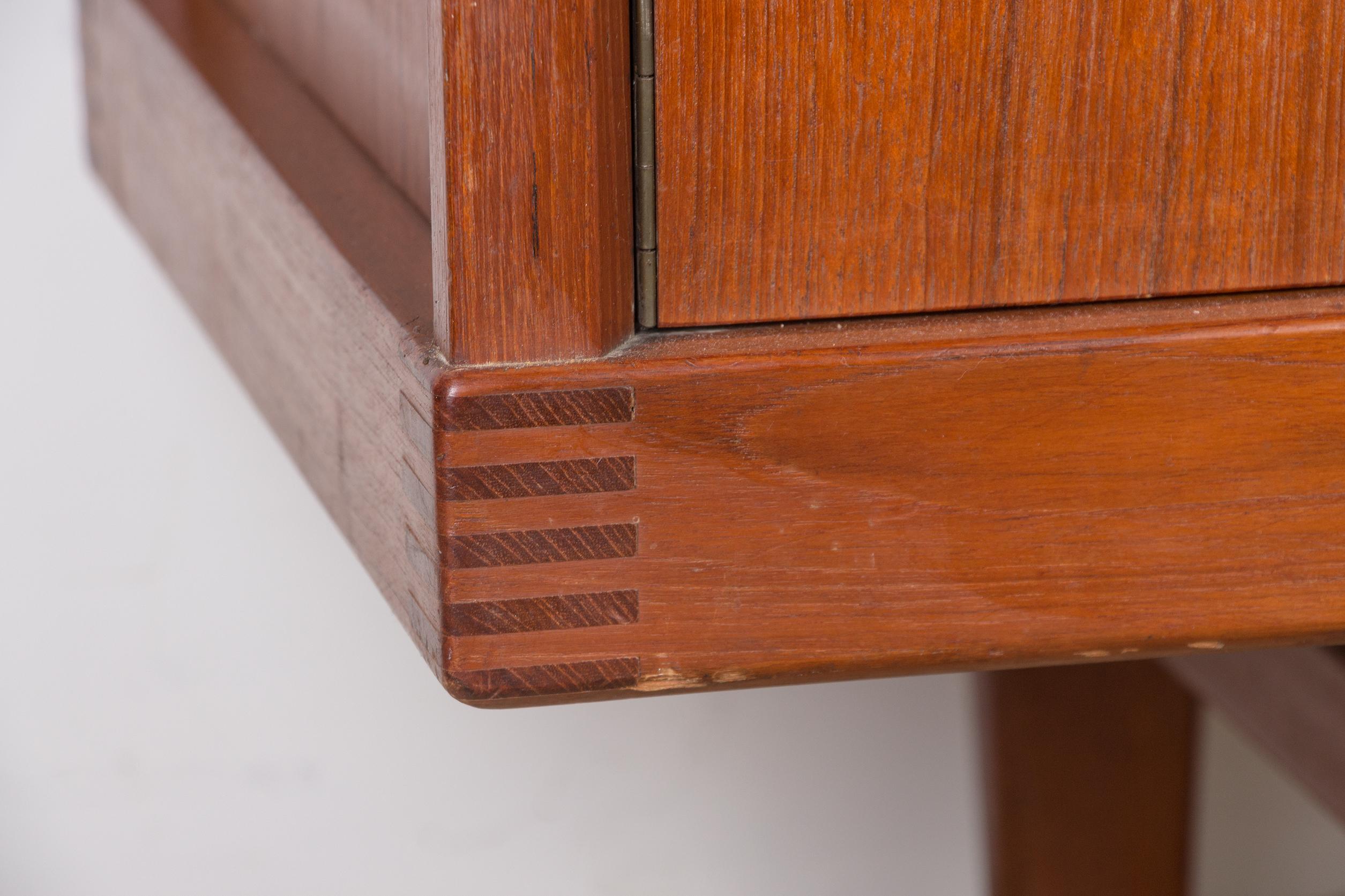 Danish Brutalist style sideboard, Solid Teak, Henning Kjaernulf/Vejle Stole 1960 For Sale 6