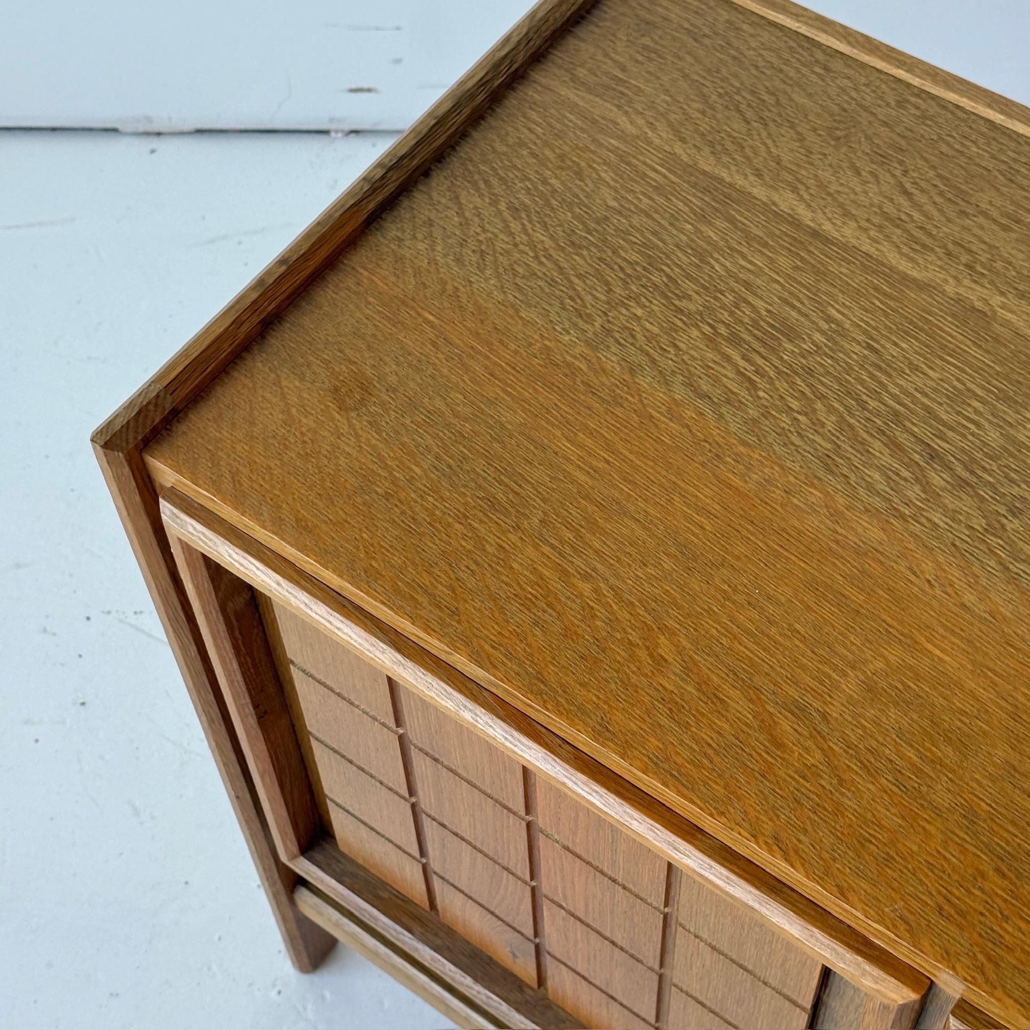 Other Danish Brutalist Two Tone Side Cabinet For Sale