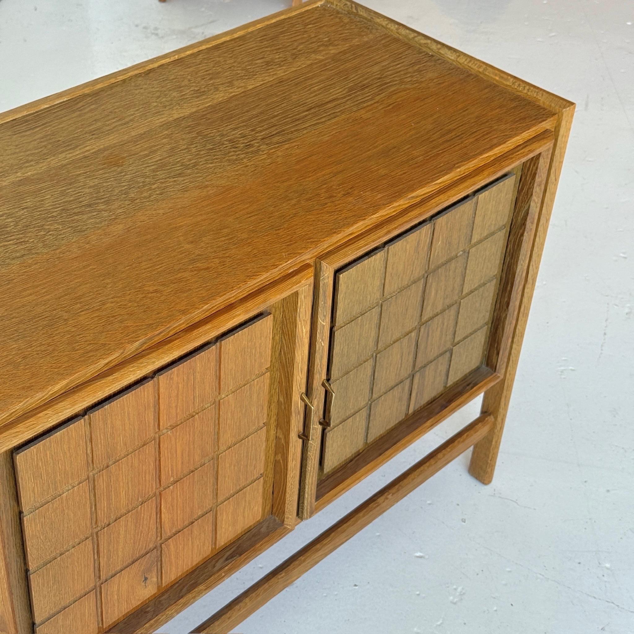 Wood Danish Brutalist Two Tone Side Cabinet For Sale