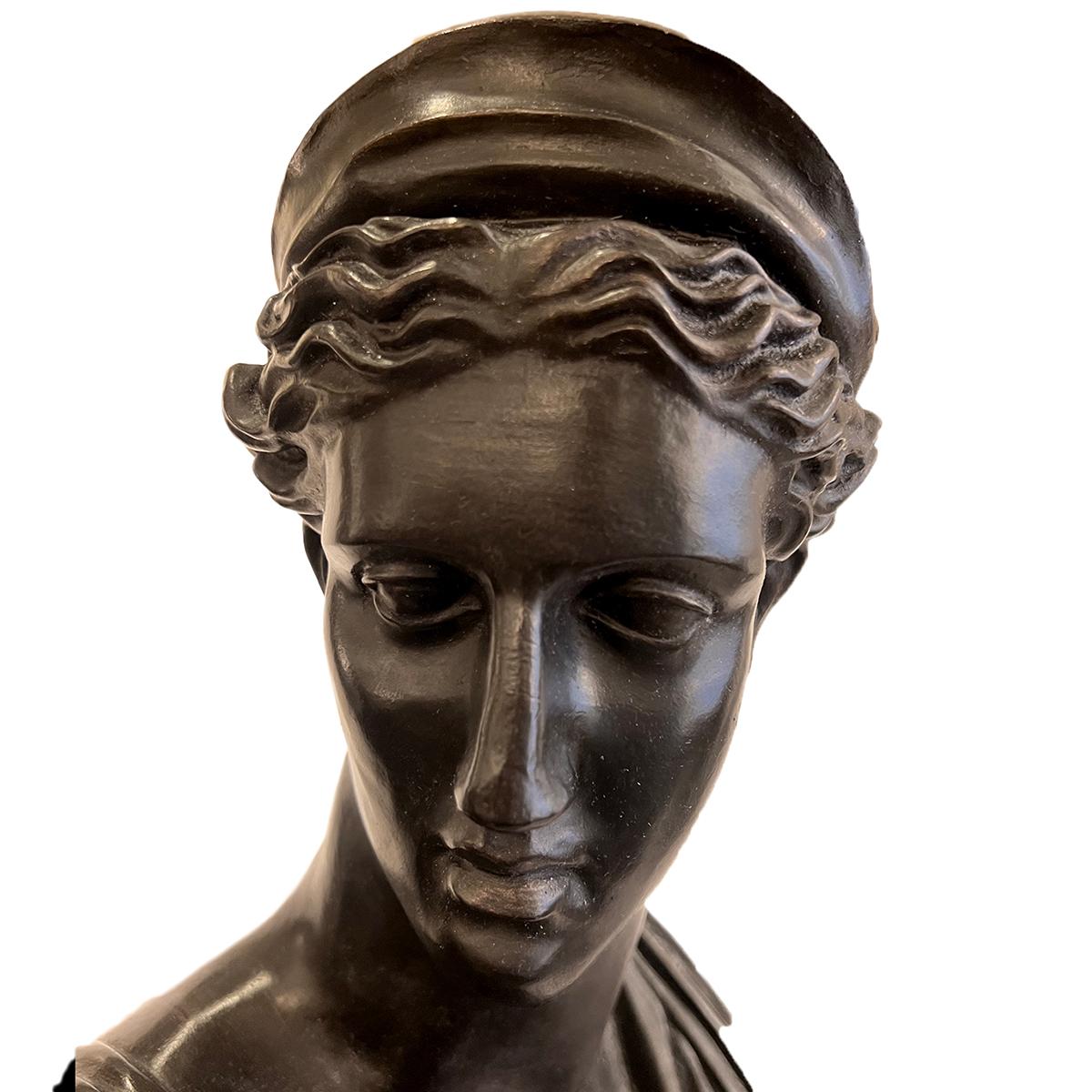 Danish Bust of Minerva In Good Condition For Sale In New York, NY