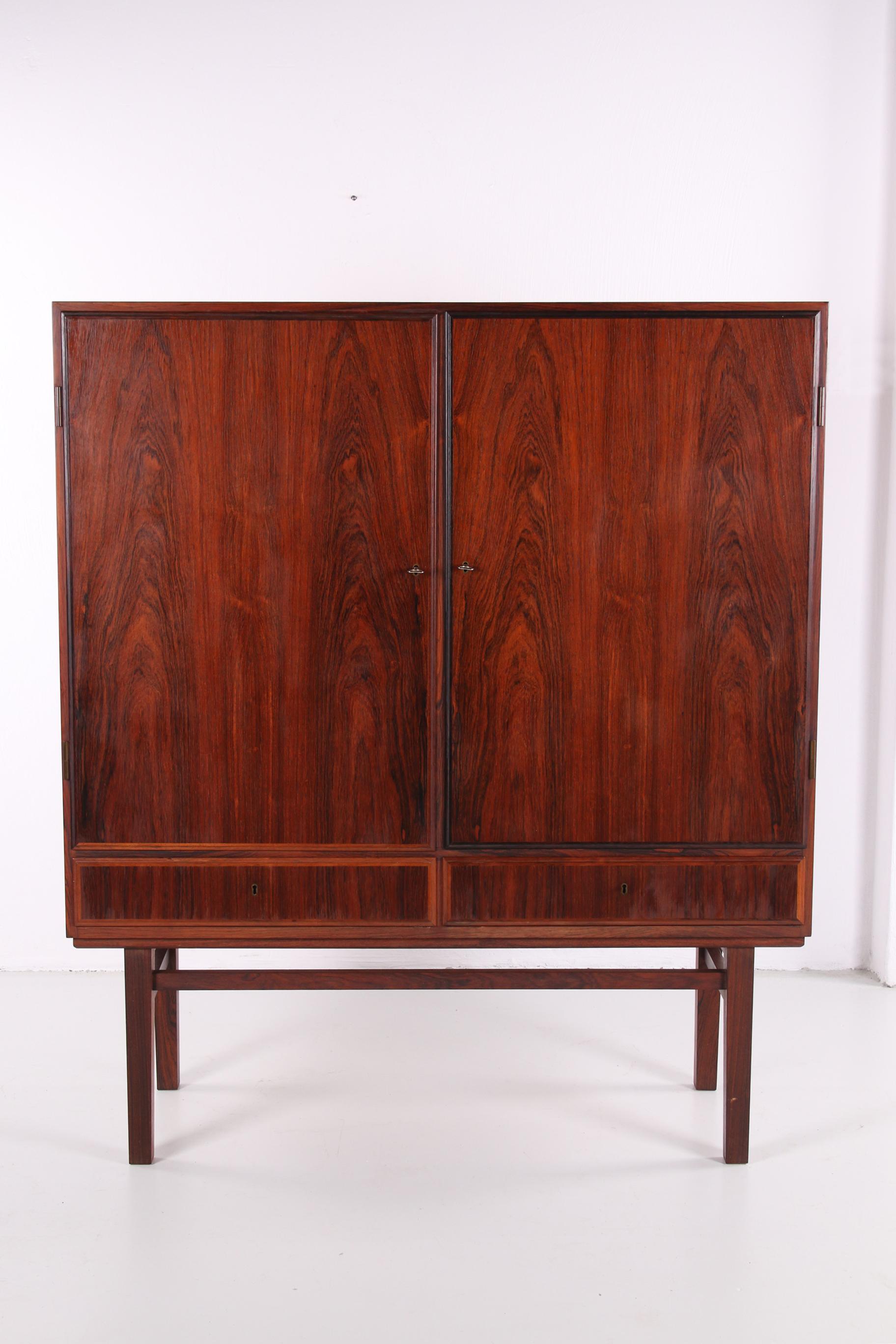 Danish Cabinet High Model by Gunni Omann Made by Omann Jun, 1960s In Good Condition In Oostrum-Venray, NL