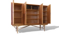Danish cabinet in teak and oak, 1960s
