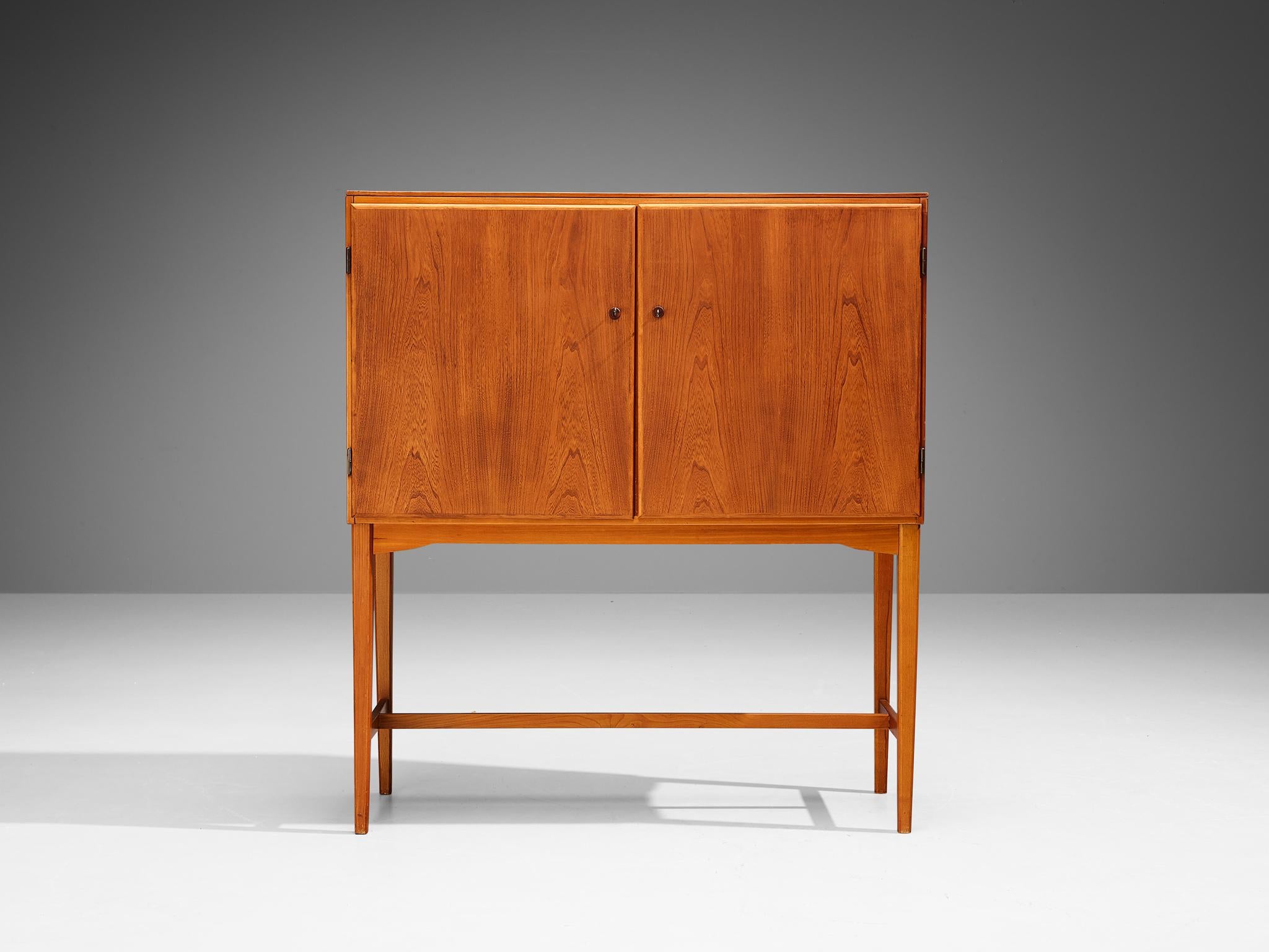 Beech Danish Cabinet in Teak  For Sale