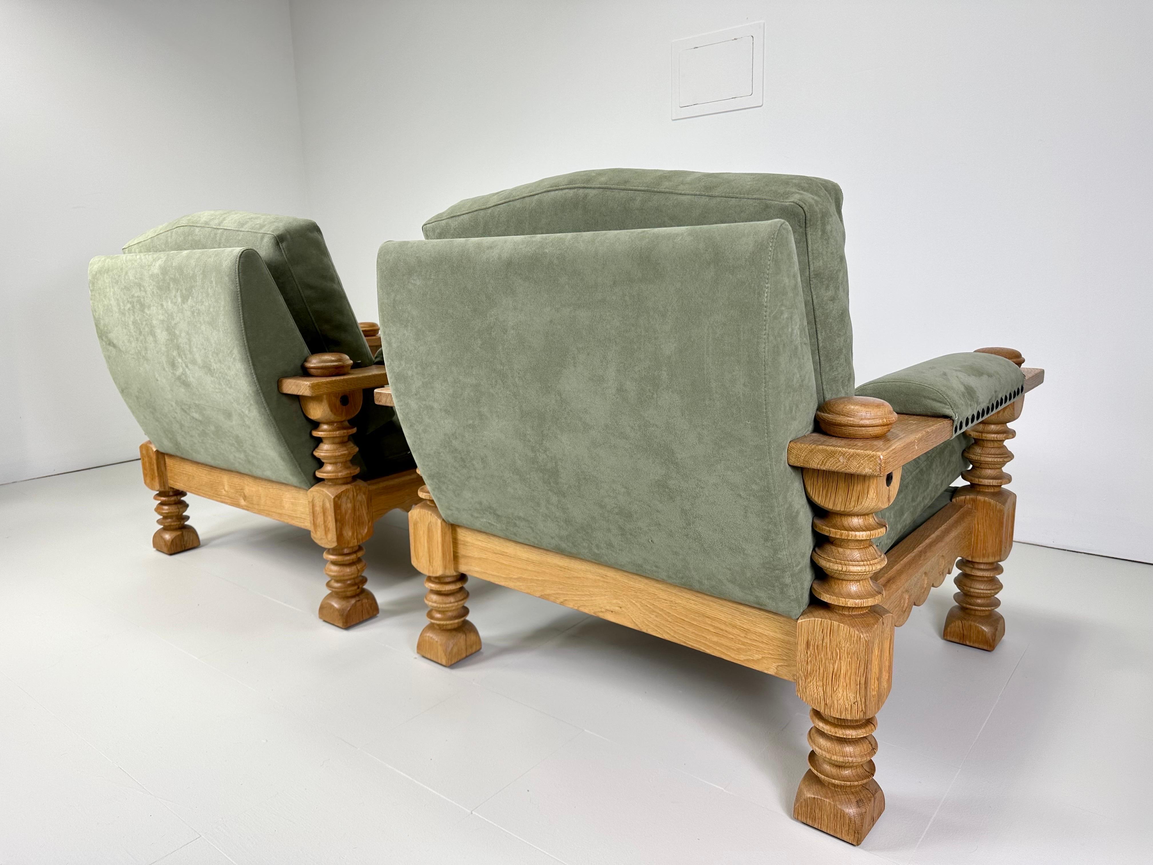Scandinavian Modern Danish Cabinet Maker Lounge Chairs For Sale