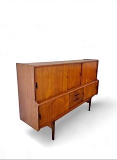 Mid Century Danish Cabinet Maker, Teak Cradenza, Highboard Denamark 1960's