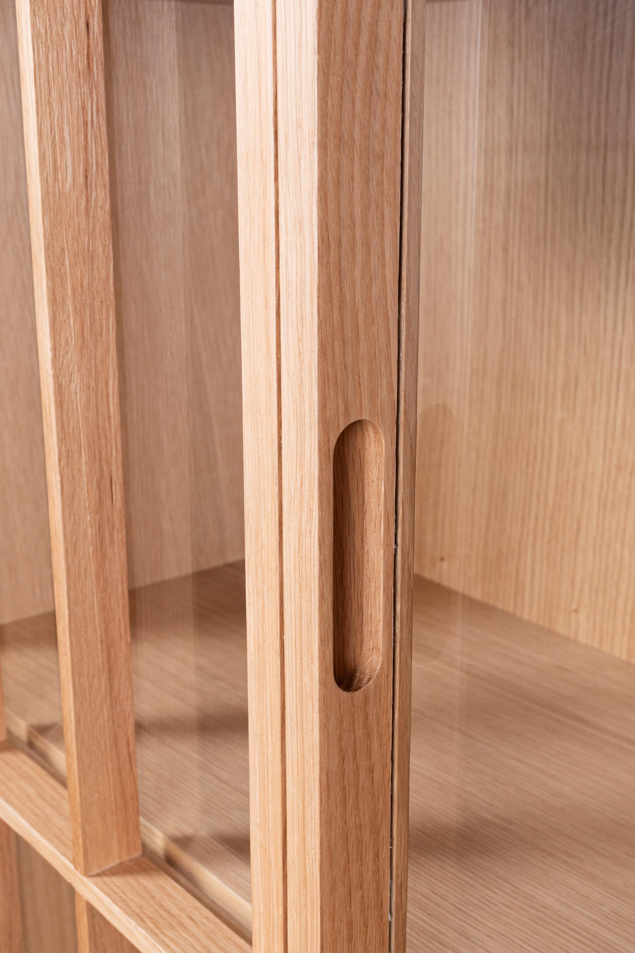 Contemporary Danish cabinet/vitrine  in minimalistic Japanese style For Sale