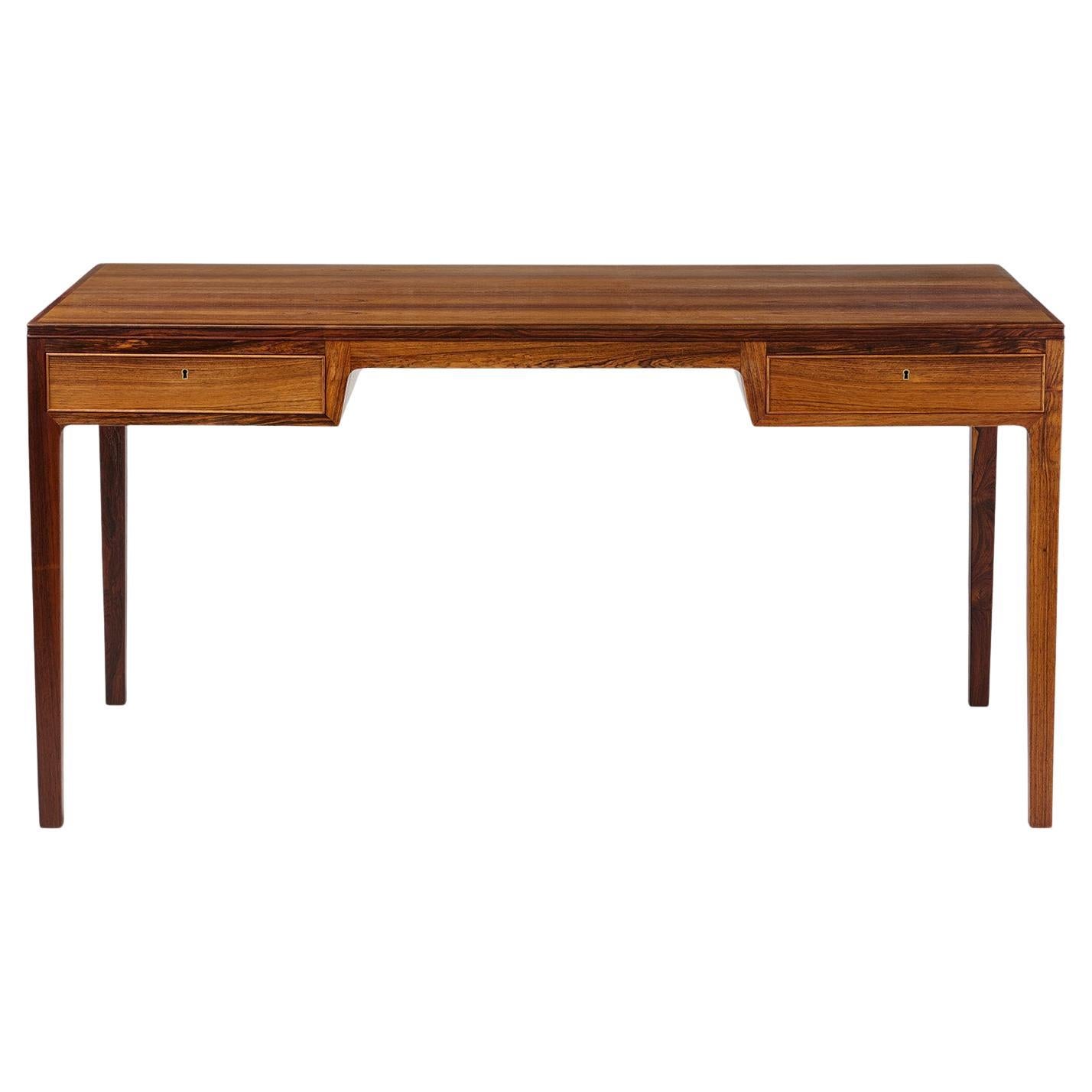 Danish Cabinetmaker 1950s Rosewood Desk