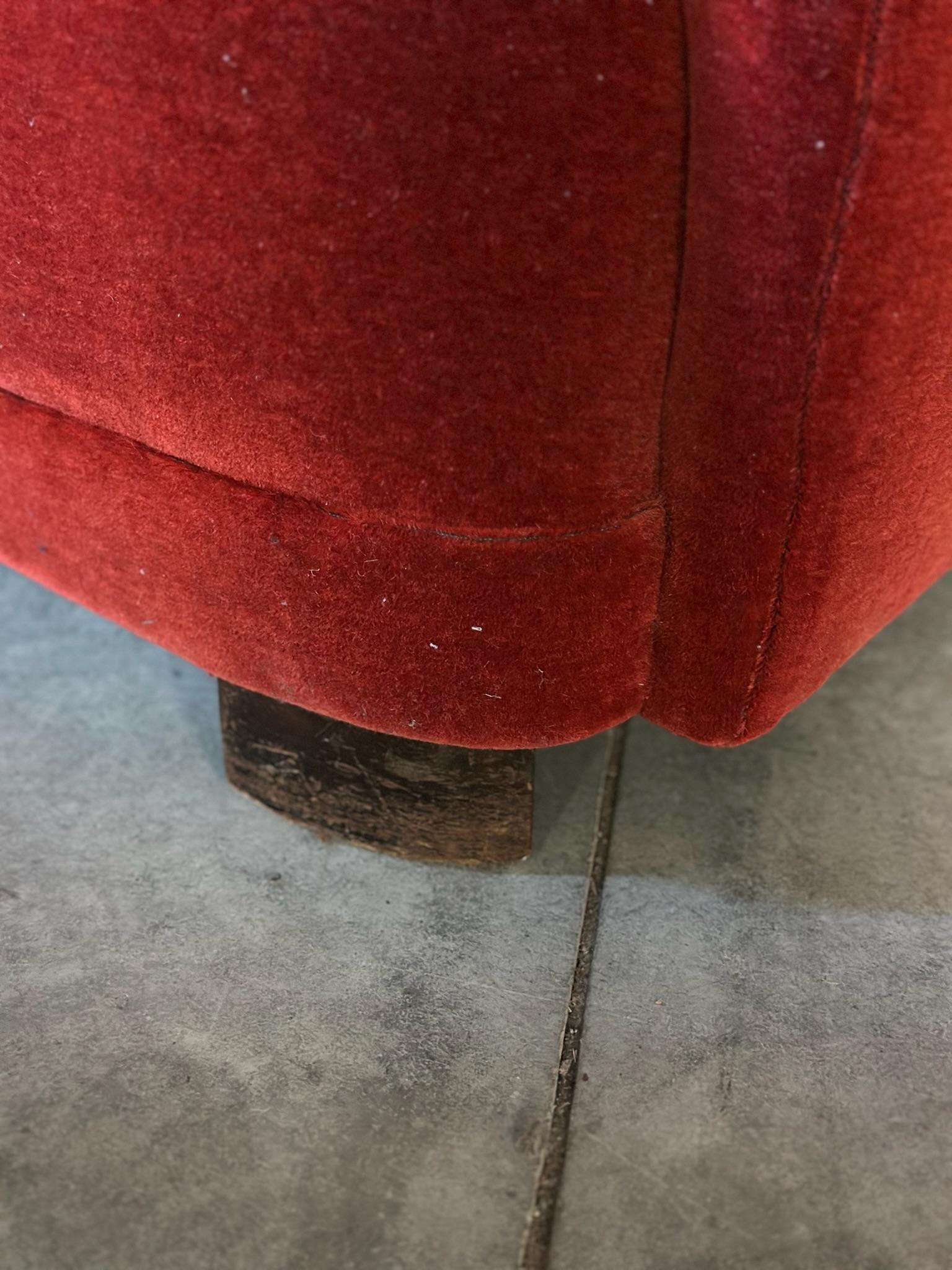 Poltrona da falegname danese in mohair in vendita 3