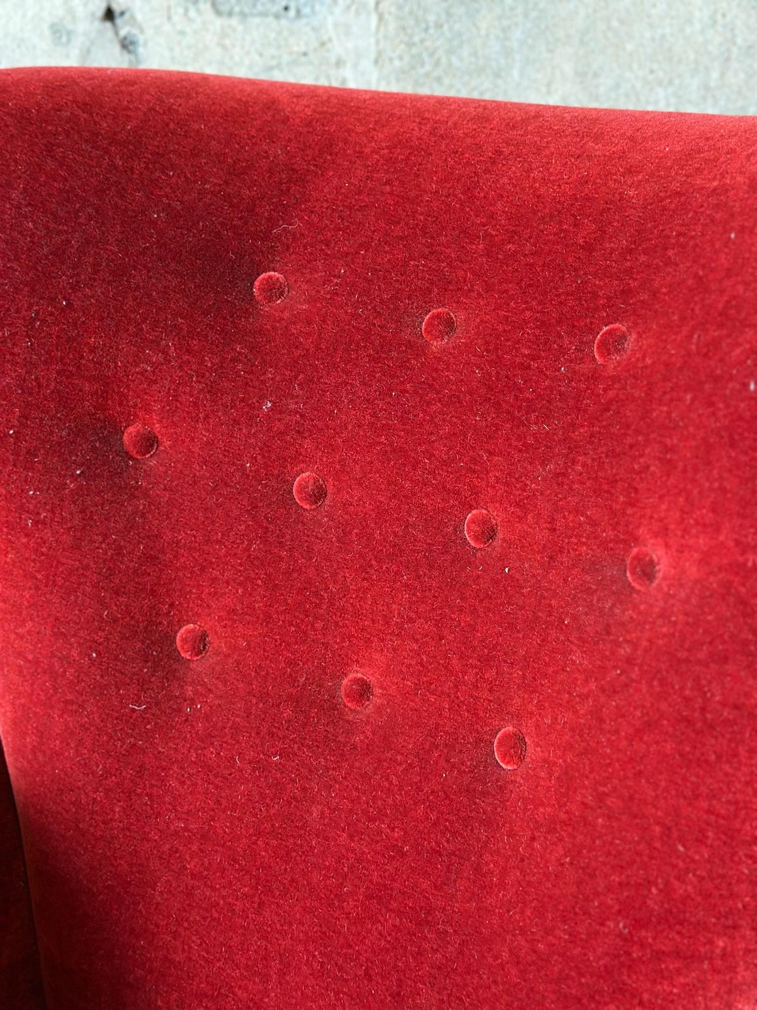 Poltrona da falegname danese in mohair in vendita 1