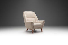 Danish Cabinetmaker Armchair with Teak Base, Denmark 1960s