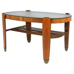 Table basse Art Déco d'ébéniste danois, années 1930