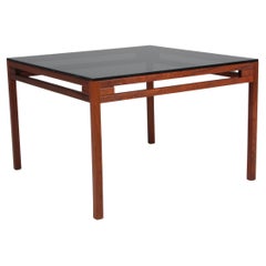 Danish Cabinetmaker coffee table in rosewood and glass