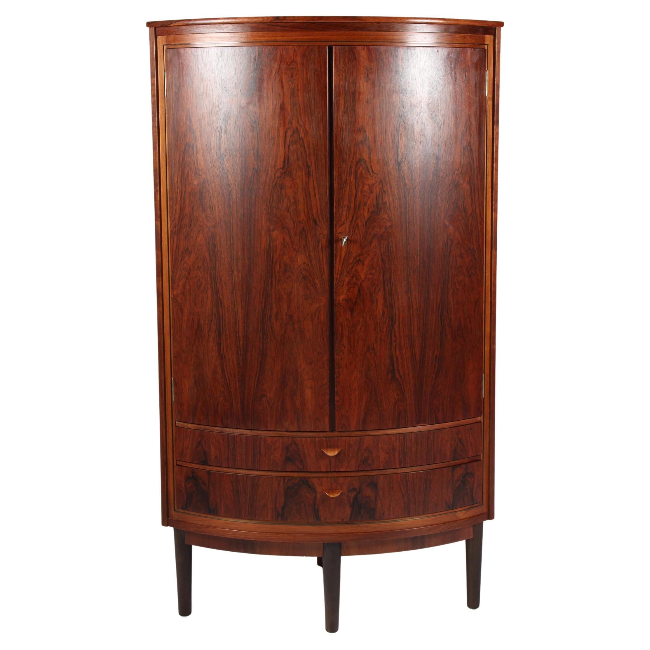 Vintage Danish MidCentury Modern Rosewood Bar Corner For Sale