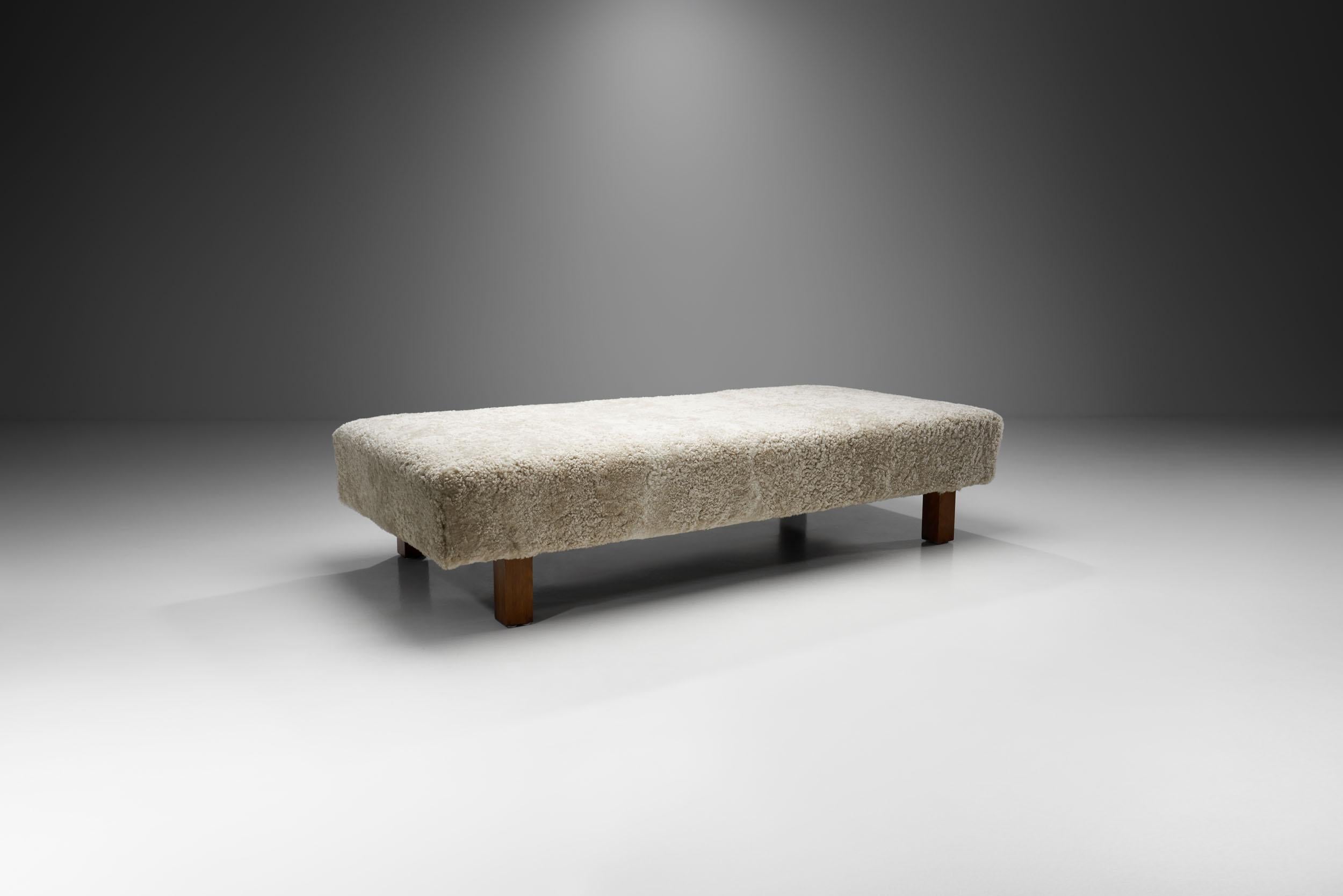 This gorgeous daybed with stained beech legs was inspired by classic Danish furniture design and simplicity. ‘Danish Modern’ is a recognized term around the world, standing for the characteristic style of Danish design created during the 20th