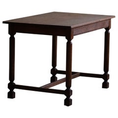 Danish Cabinetmaker, Desk / Dining table in Oak, Mid Century Modern, 1950s