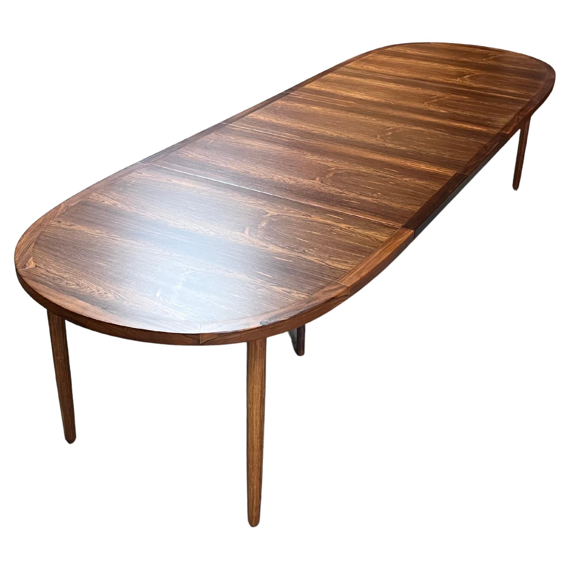 Scandinave moderne Table de salle à manger danoise extensible à 350 cm  pour 12/14 places en vente