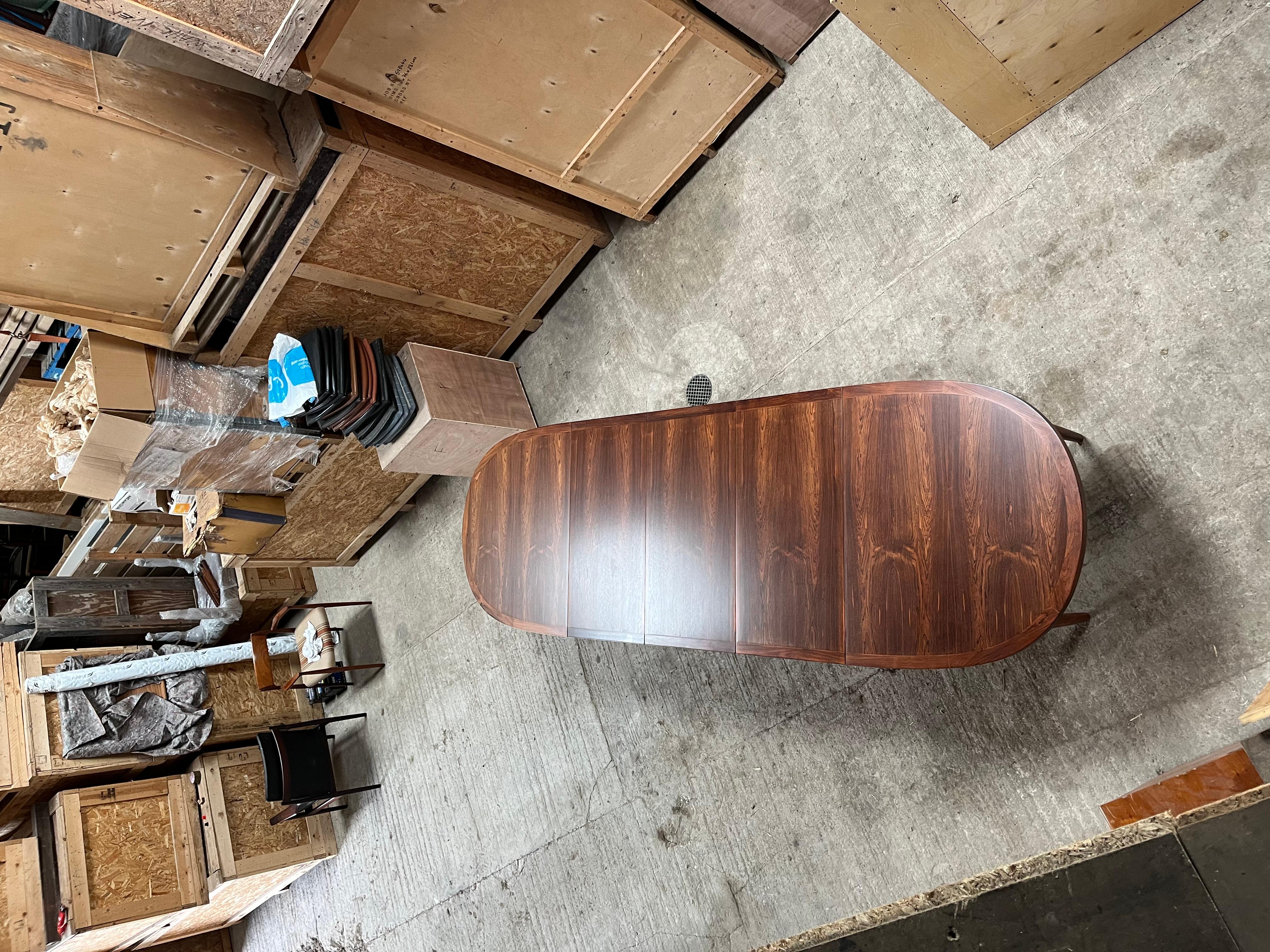 Danois Table de salle à manger danoise extensible à 350 cm  pour 12/14 places en vente