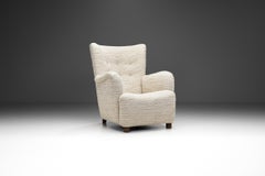 Danish Cabinetmaker Lounge Chair in Bouclé, Denmark 1960s