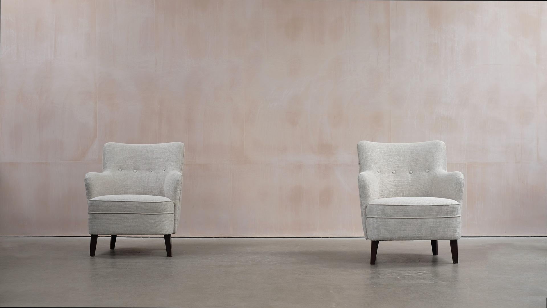 20th Century Danish Cabinetmaker Lounge Chairs