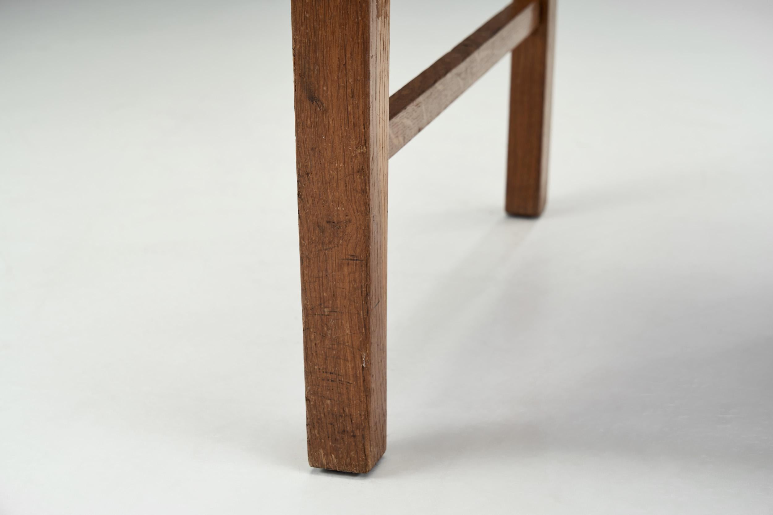 Danish Cabinetmaker Oak and Paper Cord Chair, Denmark 1940s  12