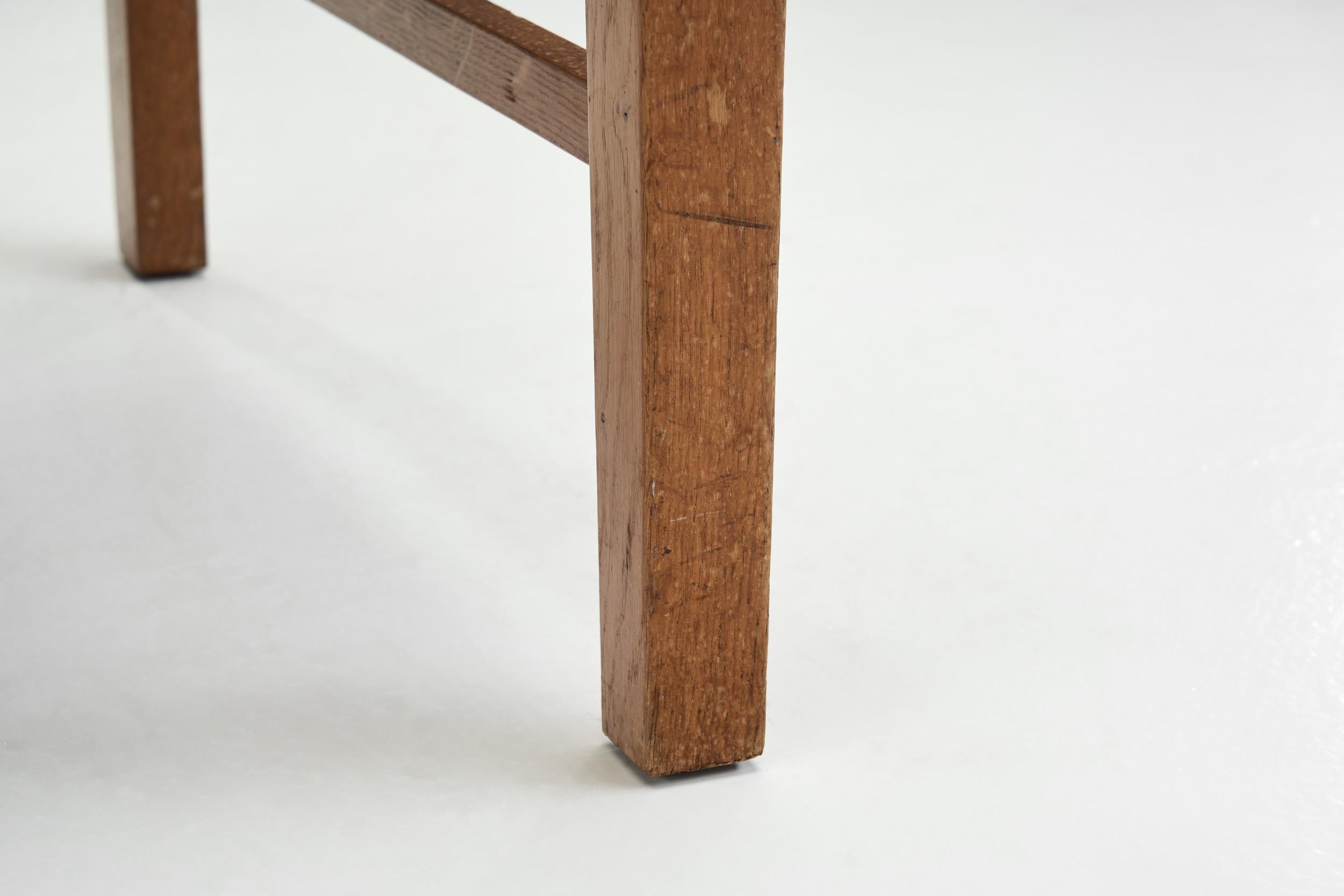 Danish Cabinetmaker Oak and Paper Cord Chair, Denmark 1940s  13
