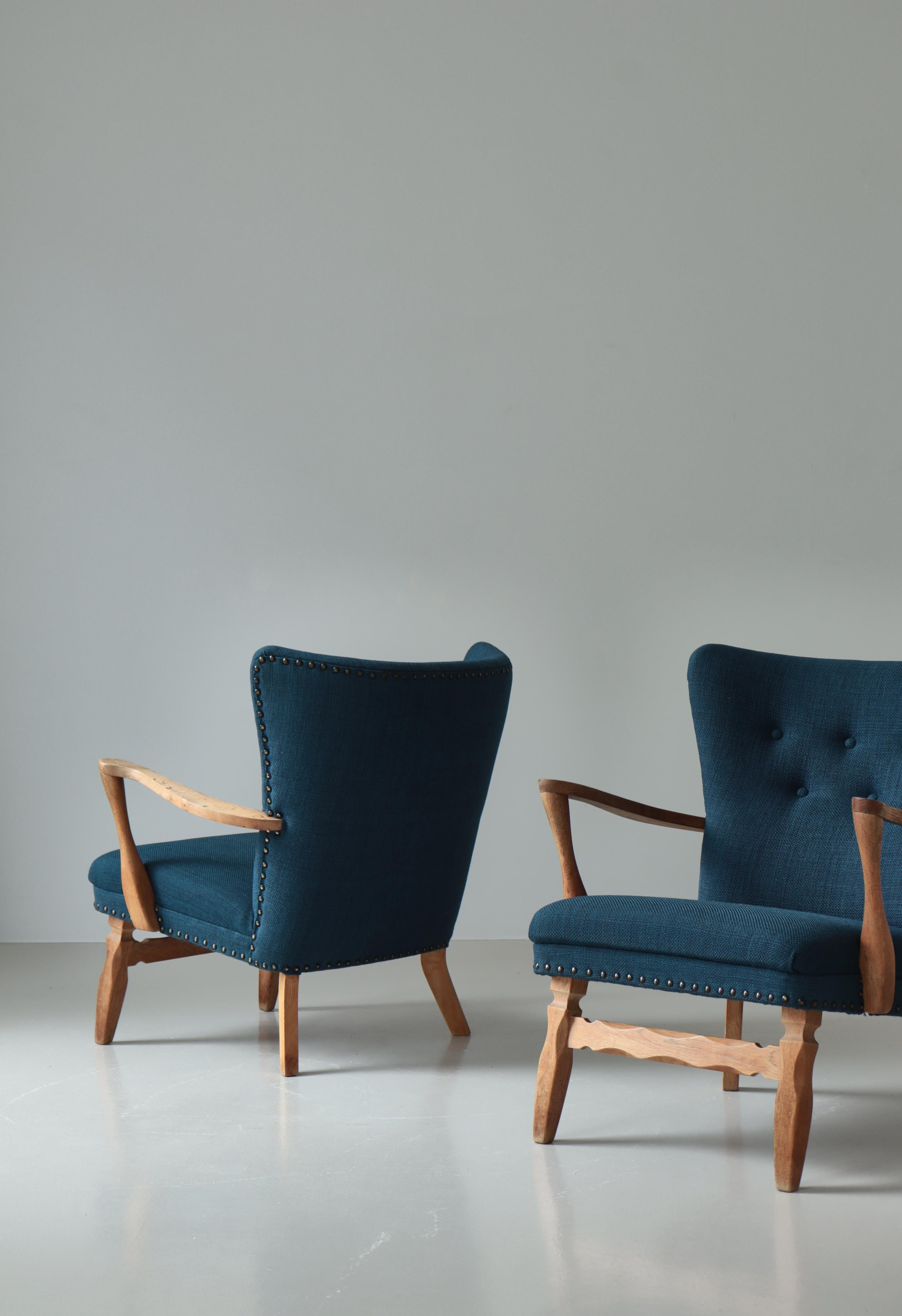 Chaises longues en bois d'ébéniste danois, années 1960, The Modern Scandinavian Bon état - En vente à Odense, DK