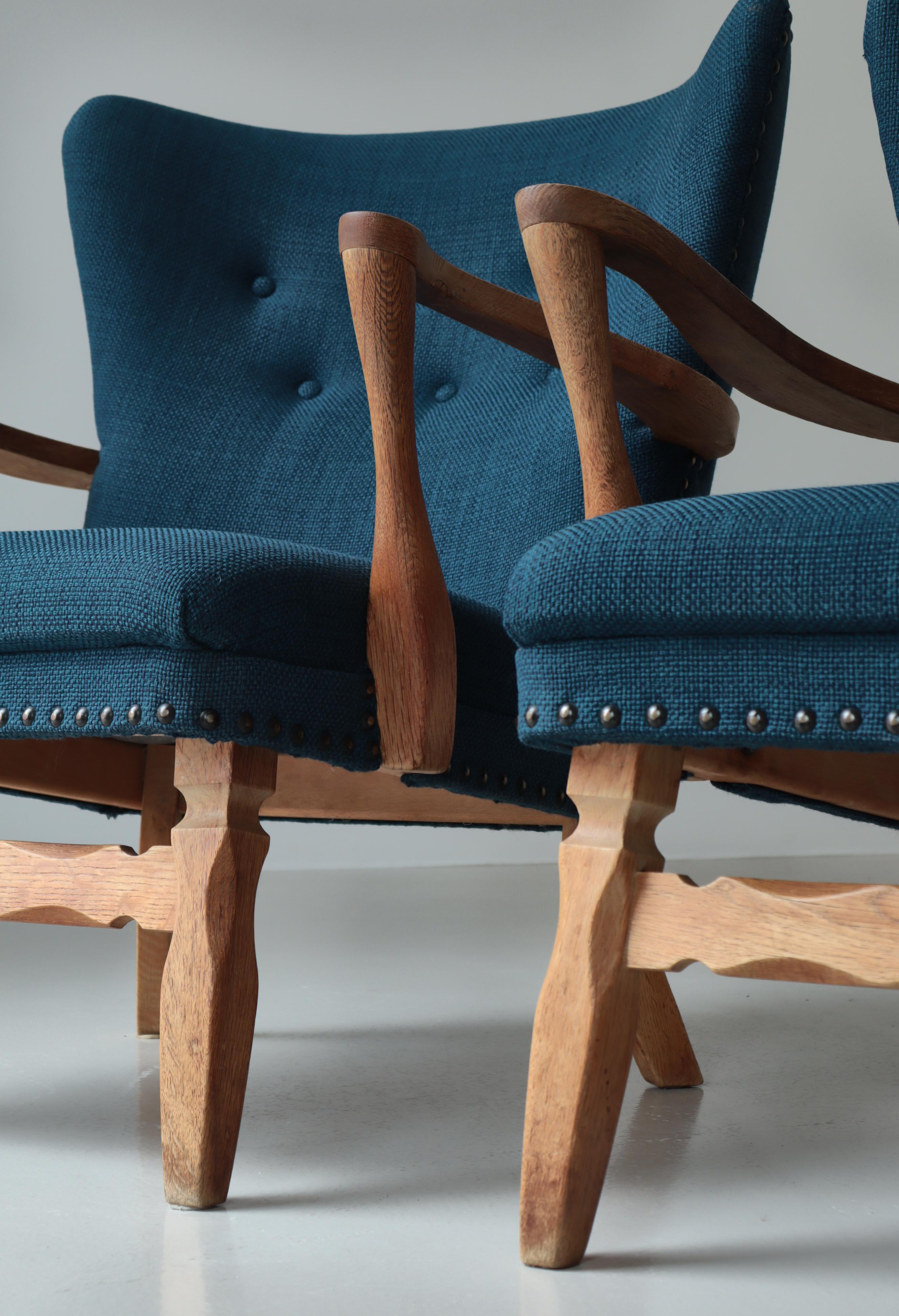 Milieu du XXe siècle Chaises longues en bois d'ébéniste danois, années 1960, The Modern Scandinavian en vente