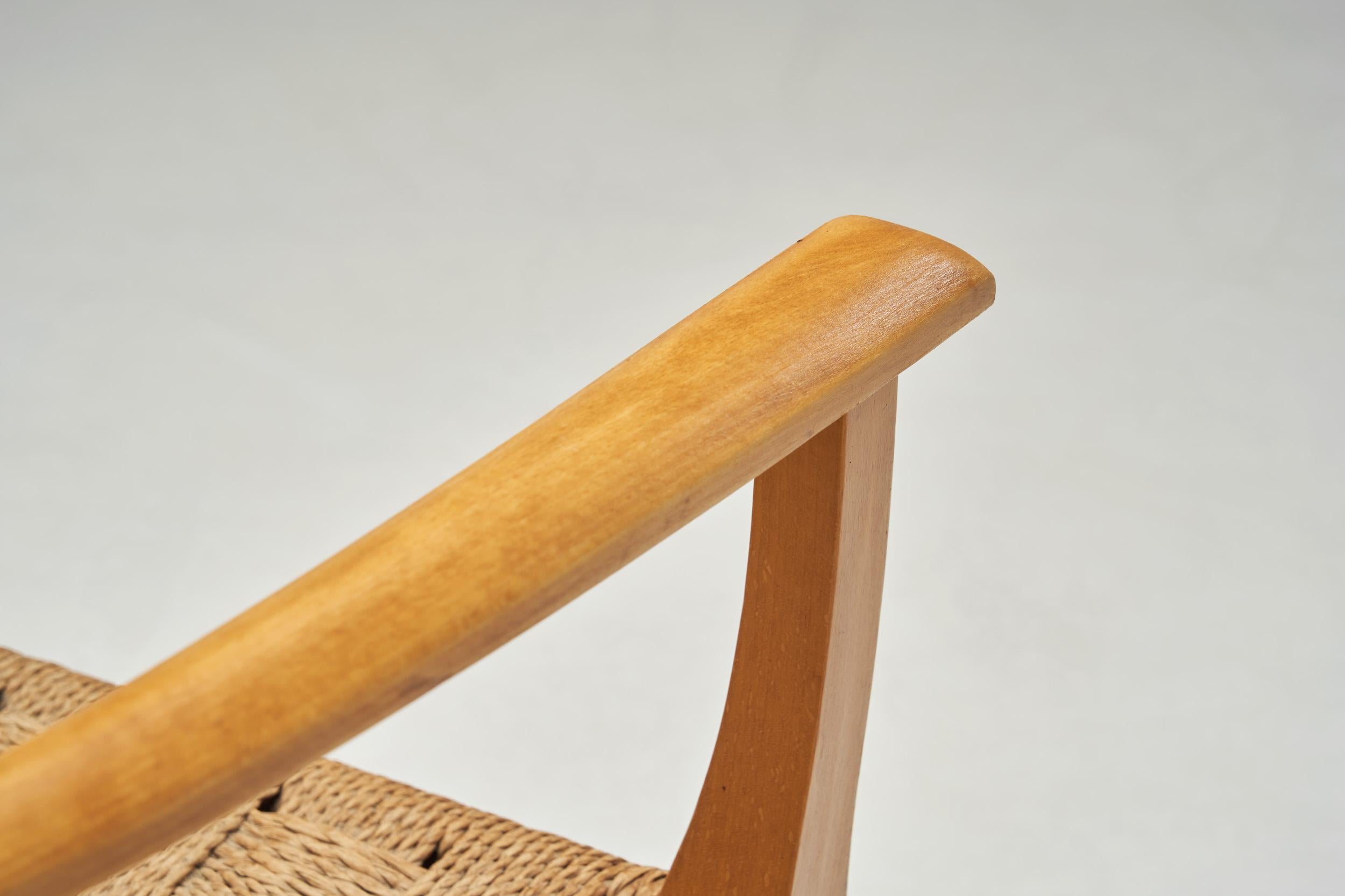 Silla de ebanista danesa Papercord, Dinamarca Siglo XX en venta 4