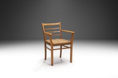 Danish Cabinetmaker Papercord Chair, Denmark 20th Century