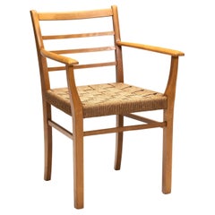 Danish Cabinetmaker Papercord Chair, Denmark 20th Century
