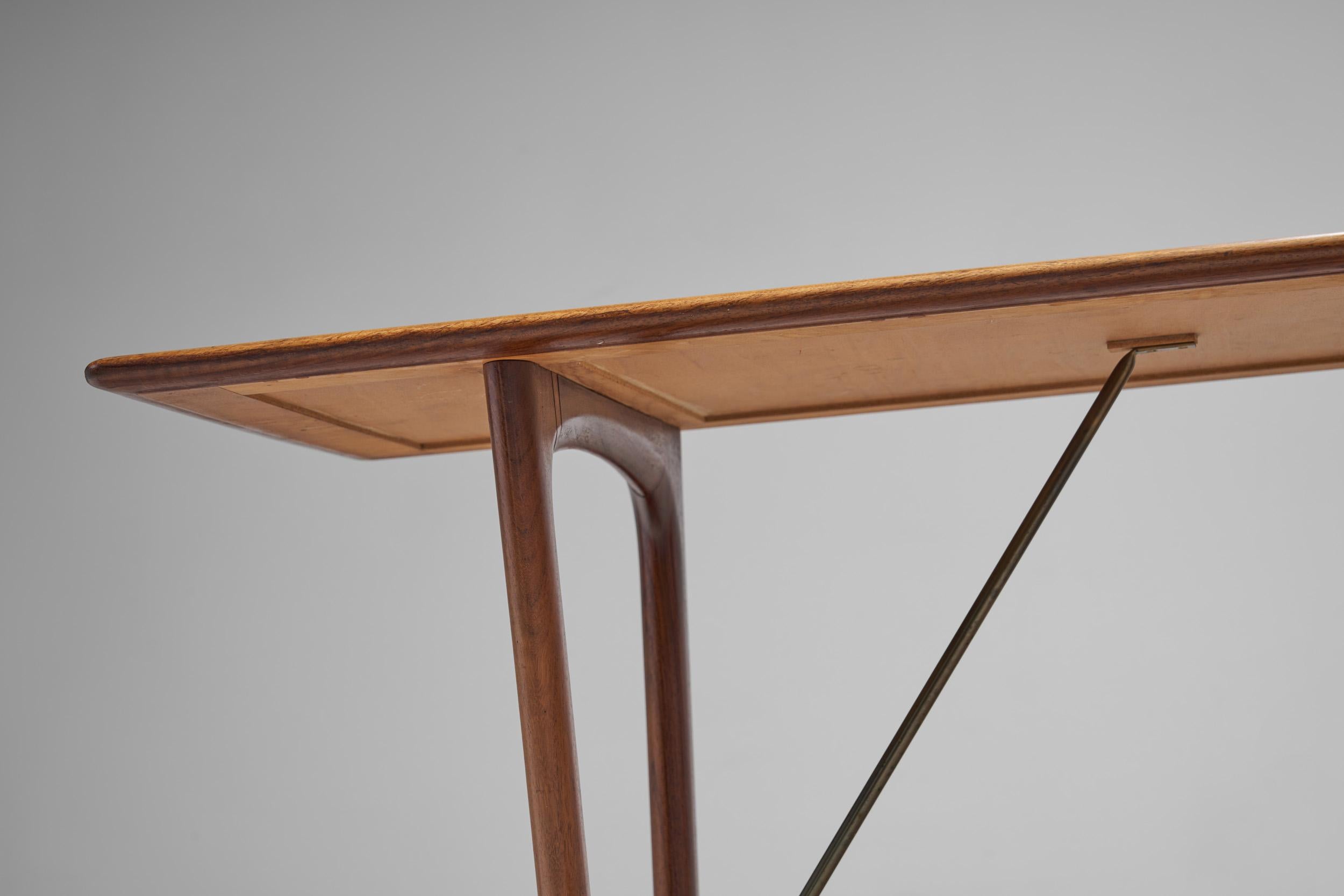 Table basse rectangulaire en bois exotique d'ébéniste danois, Danemark, années 1960 en vente 7