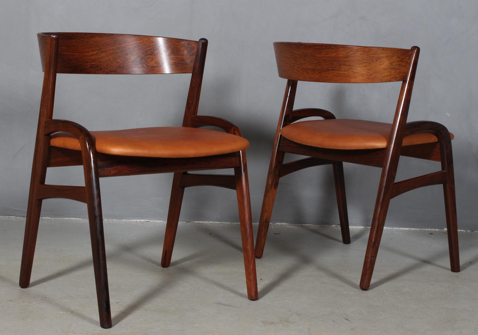 Mid-20th Century Danish Cabinetmaker, Set of Four Chairs
